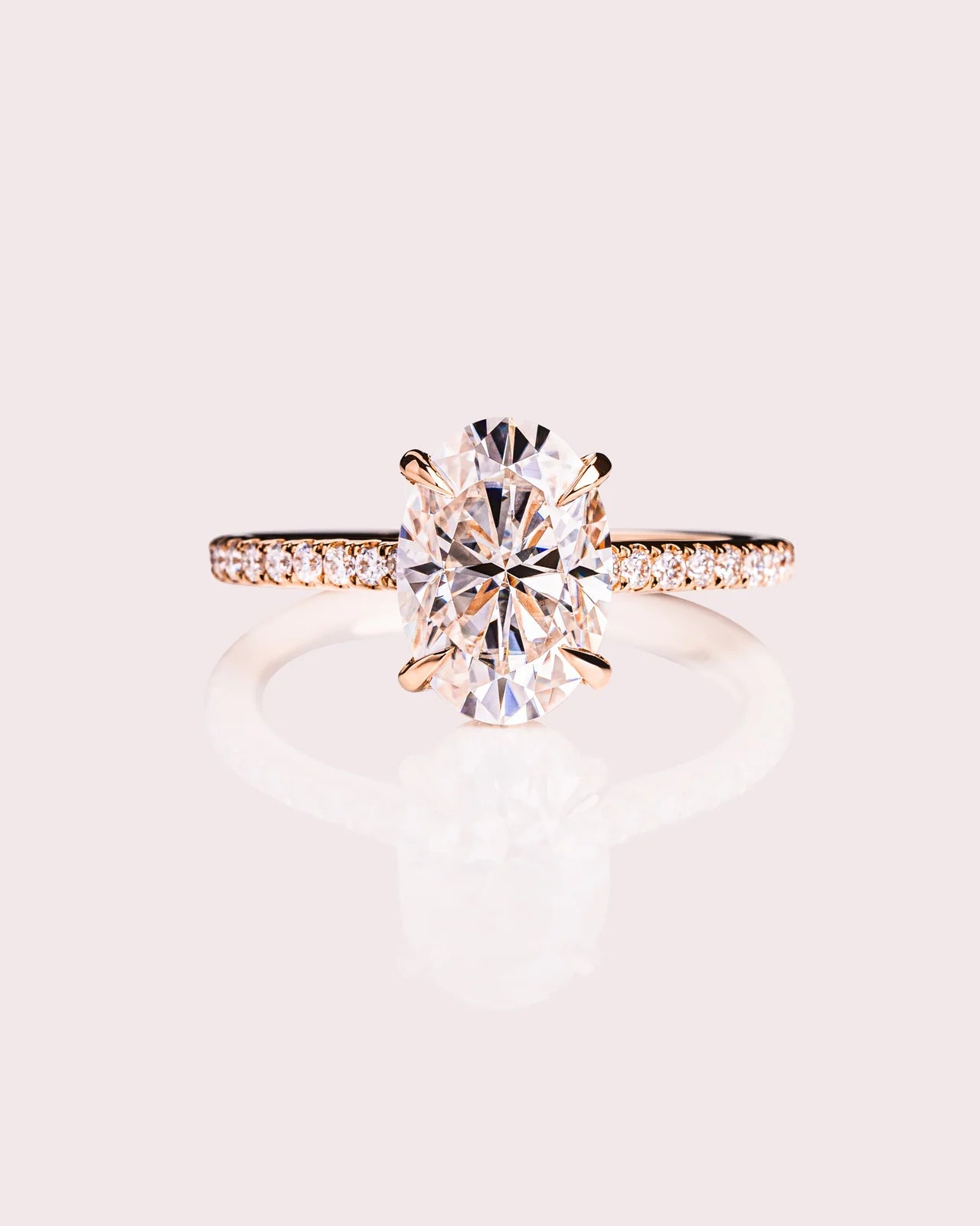 Celestia Oval Moissanite Ring