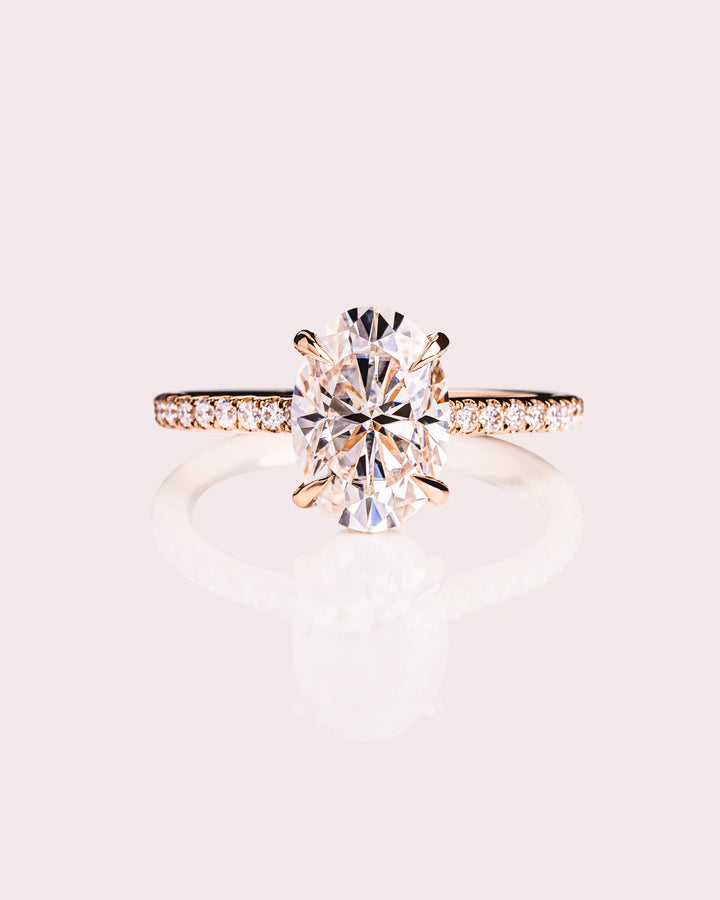 Celestia Oval Moissanite Ring