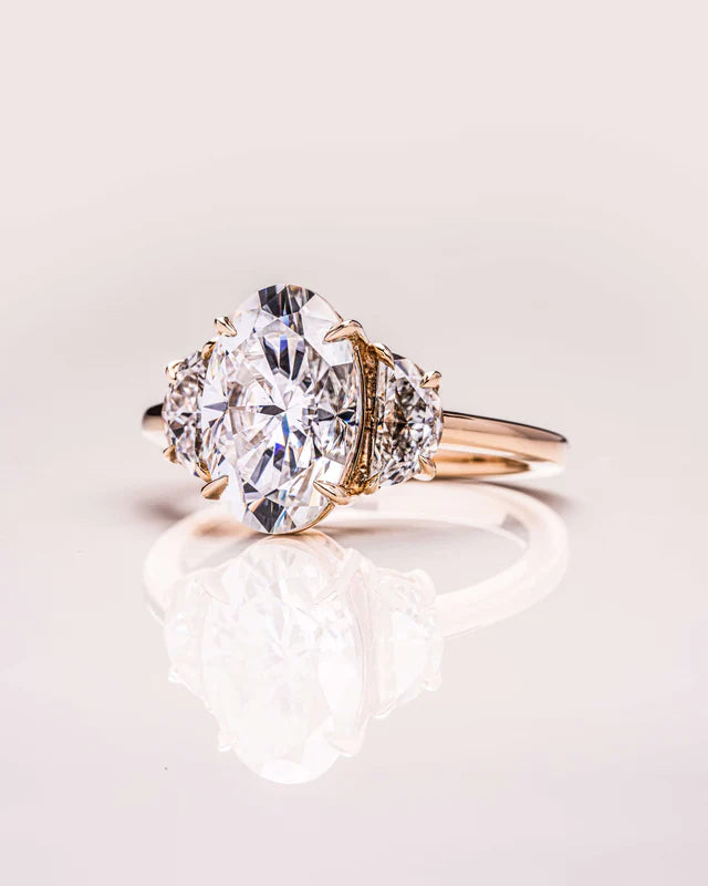 Oval Harmony Moissanite Ring