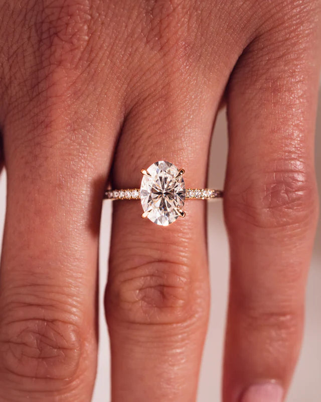 Celestia Oval Moissanite Ring