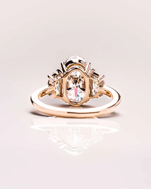 Oval Harmony Moissanite Ring