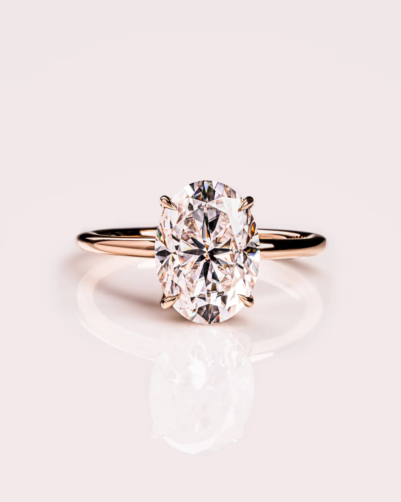 Aurelia Oval Moissanite Ring