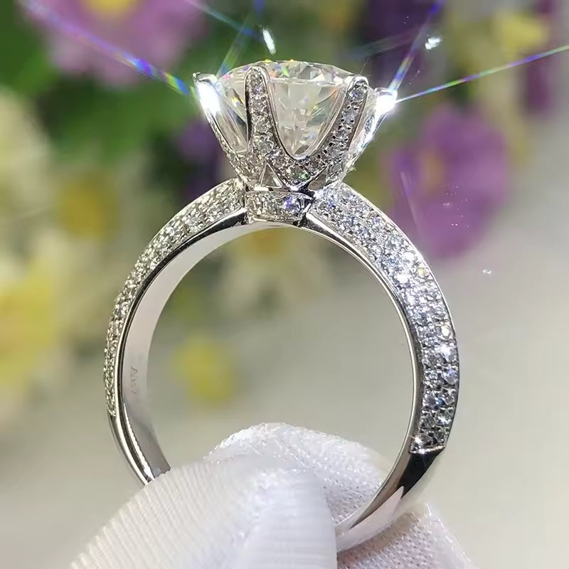 EverLustre Round Moissanite Ring