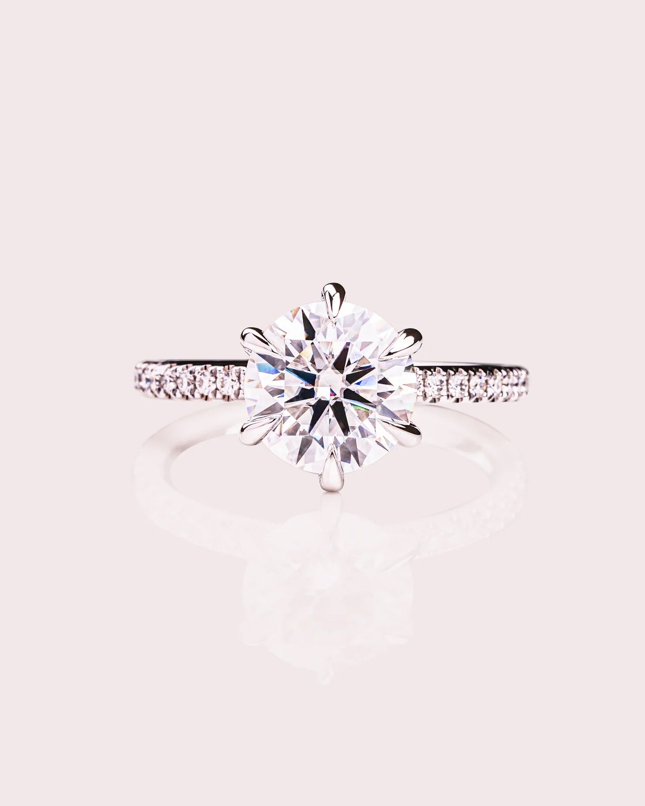 Round Celestia Moissanite Ring