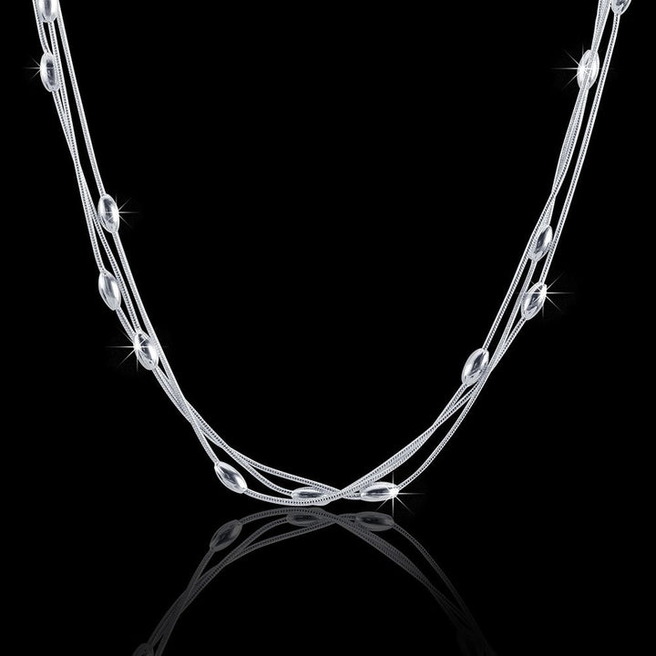 Ethereal Cascade Multi-Strand Necklace