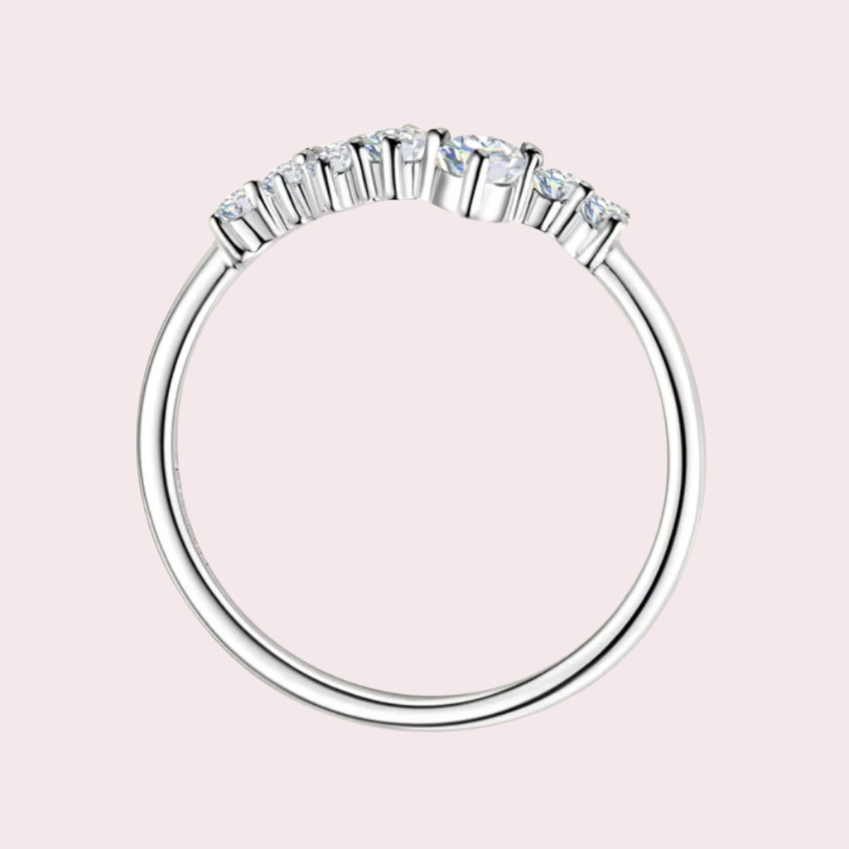 Celestial Crown Moissanite Ring