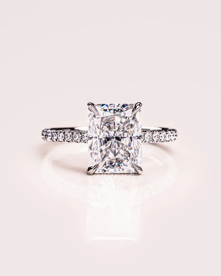 Lustrous Lumen Moissanite Ring