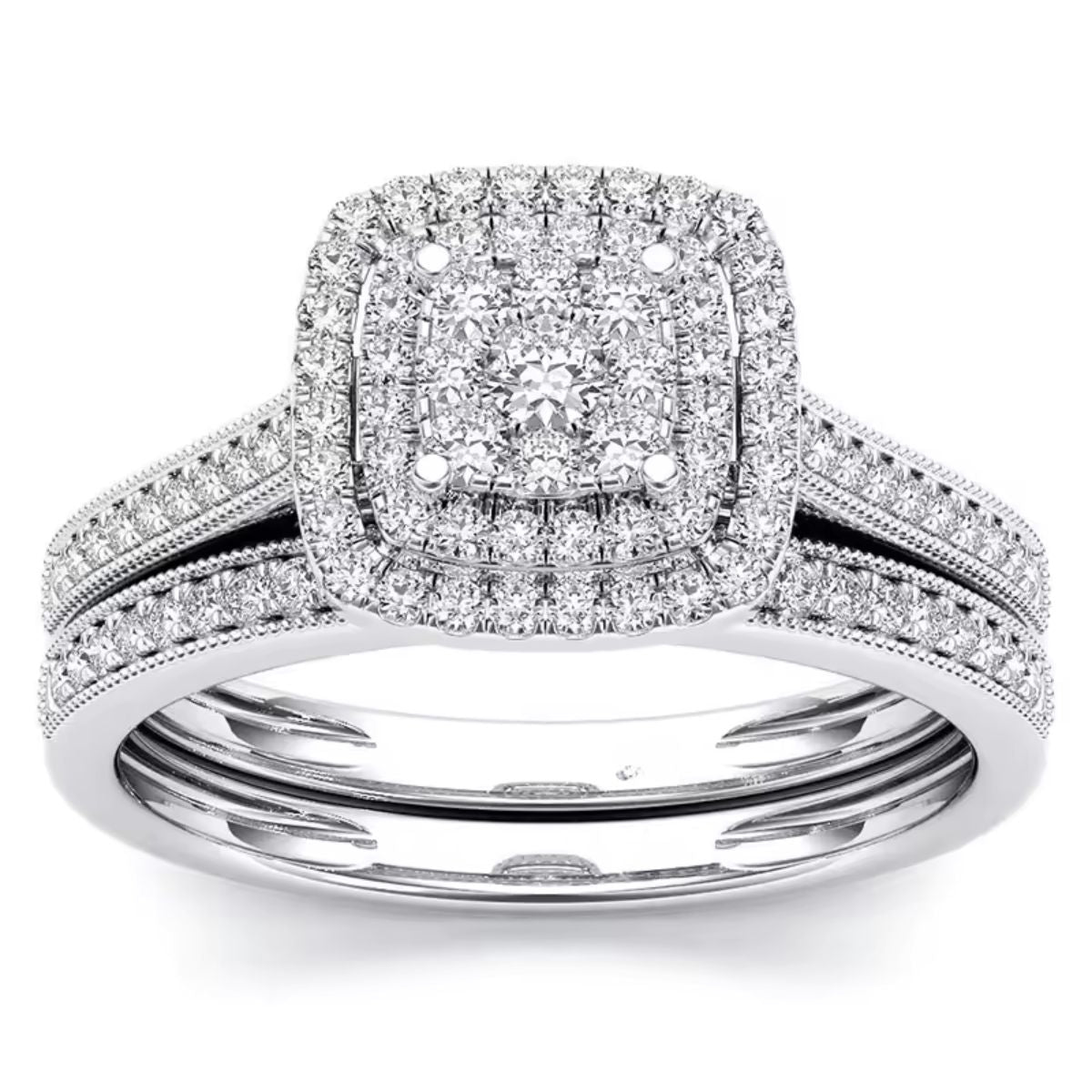 Alira Moissanite Ring & Band Set