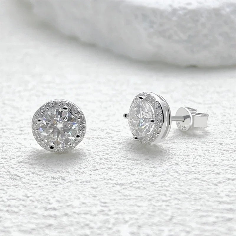 Moissanite Stud Earrings