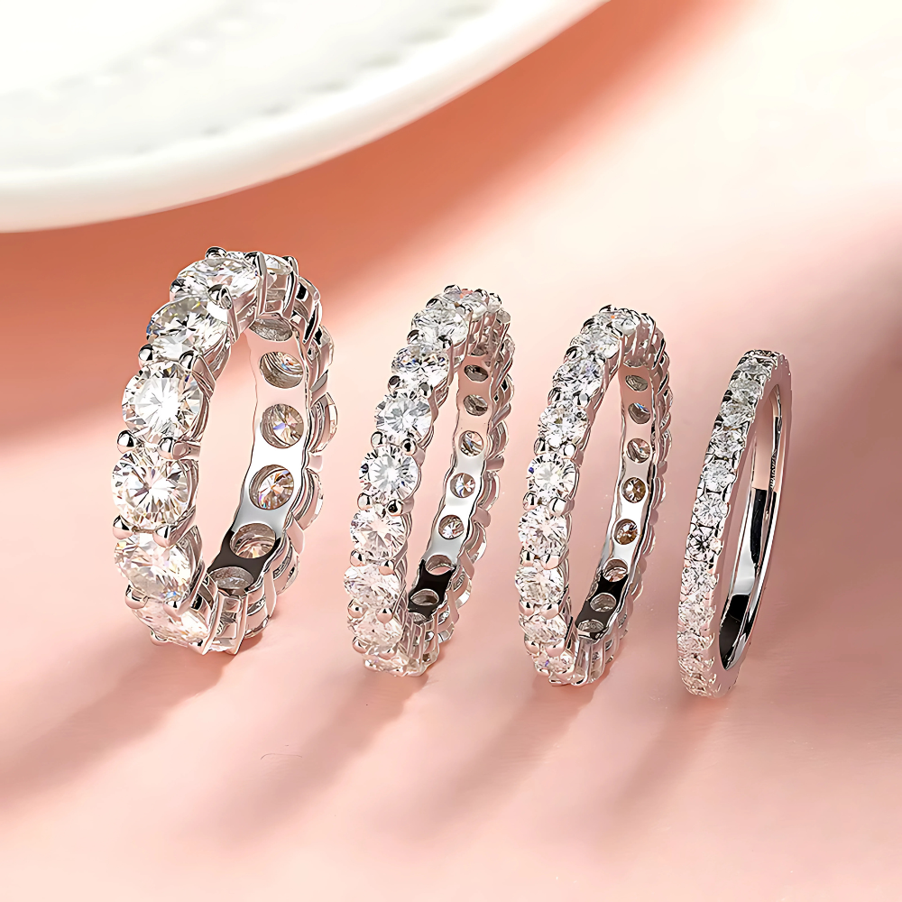 BrillianceBound Moissanite Eternity Ring