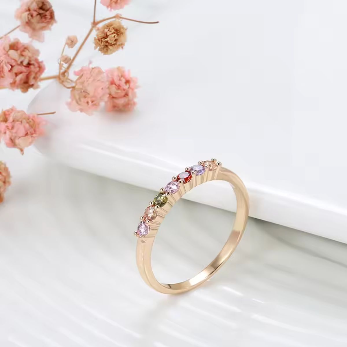 Aurora Gemstone Band