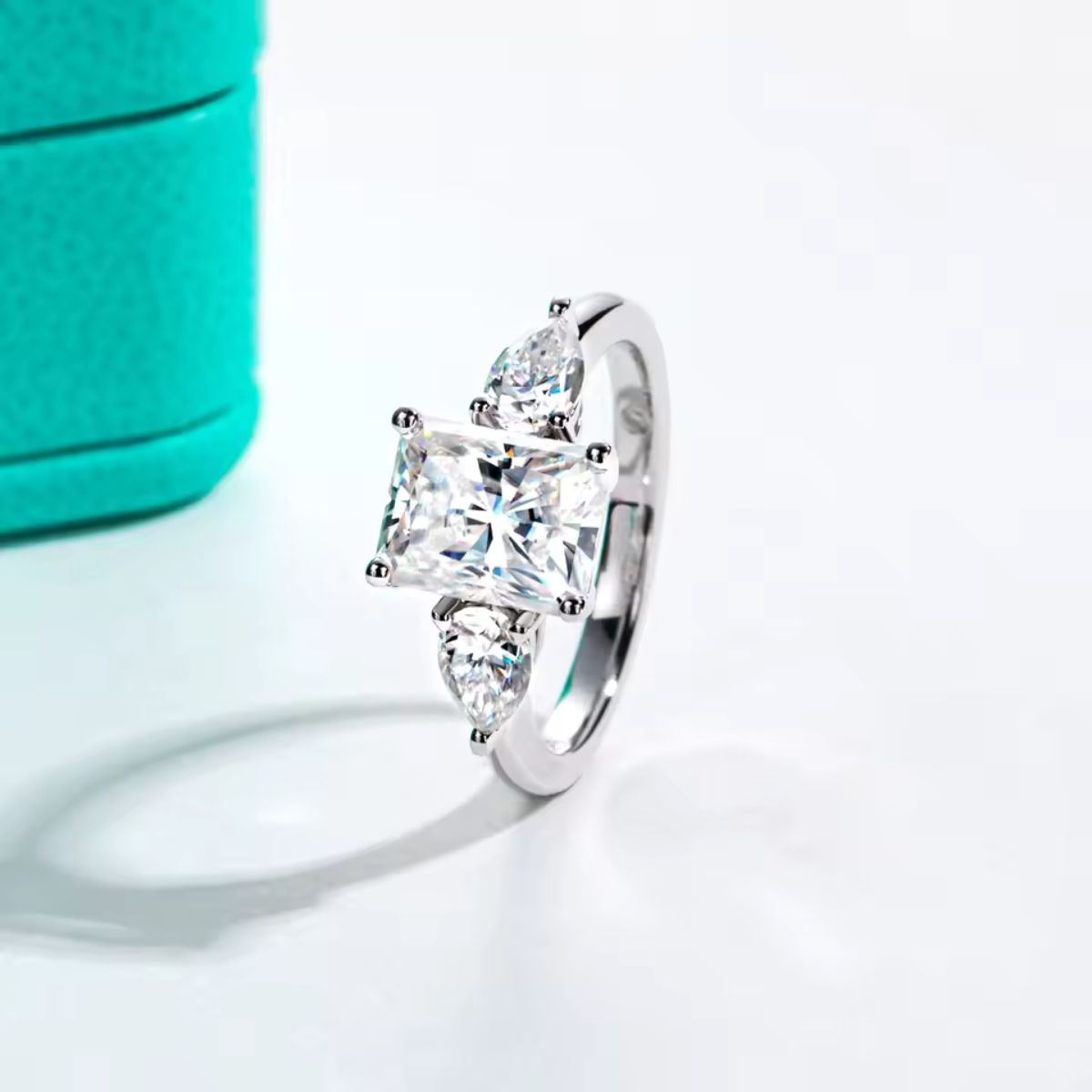 Seraphina Emerald Moissanite Ring