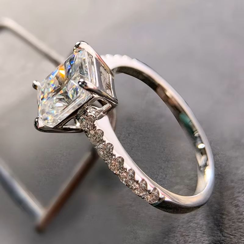 Lustrous Lumen Moissanite Ring