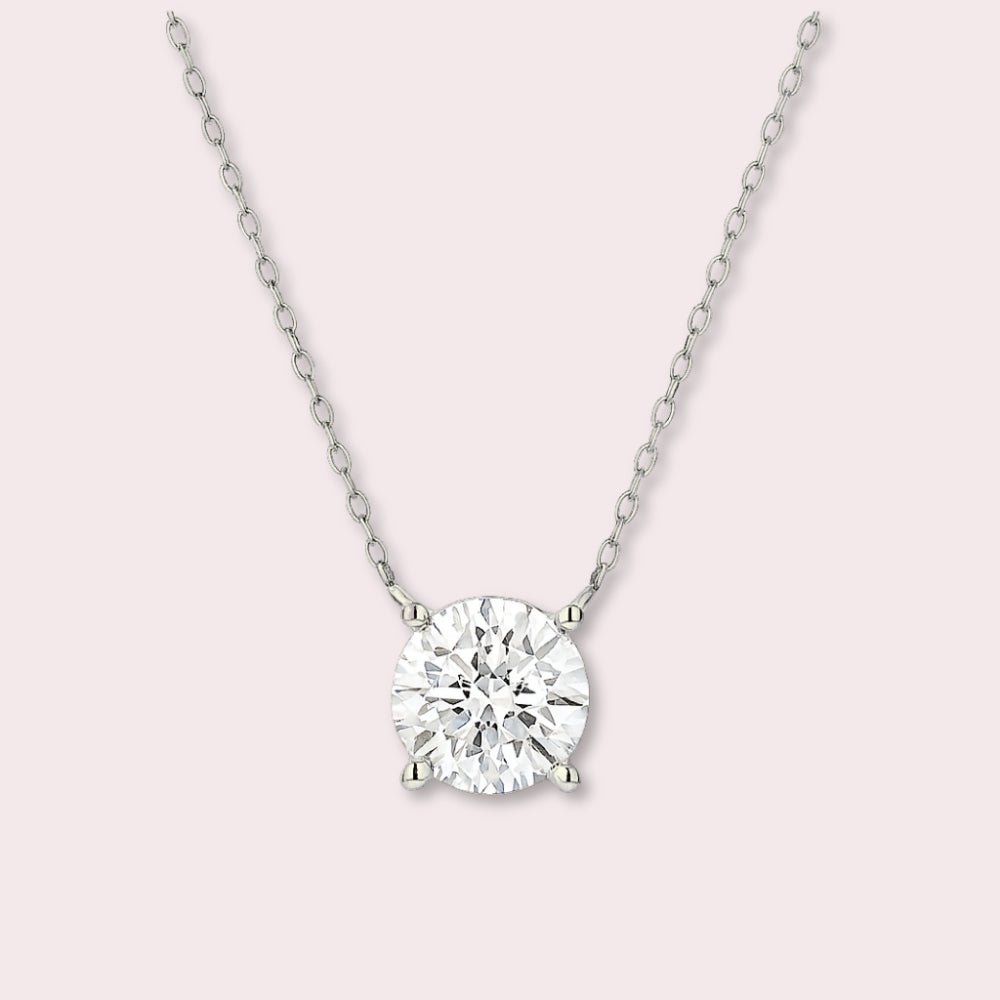 Timeless Solitaire Pendant Necklace