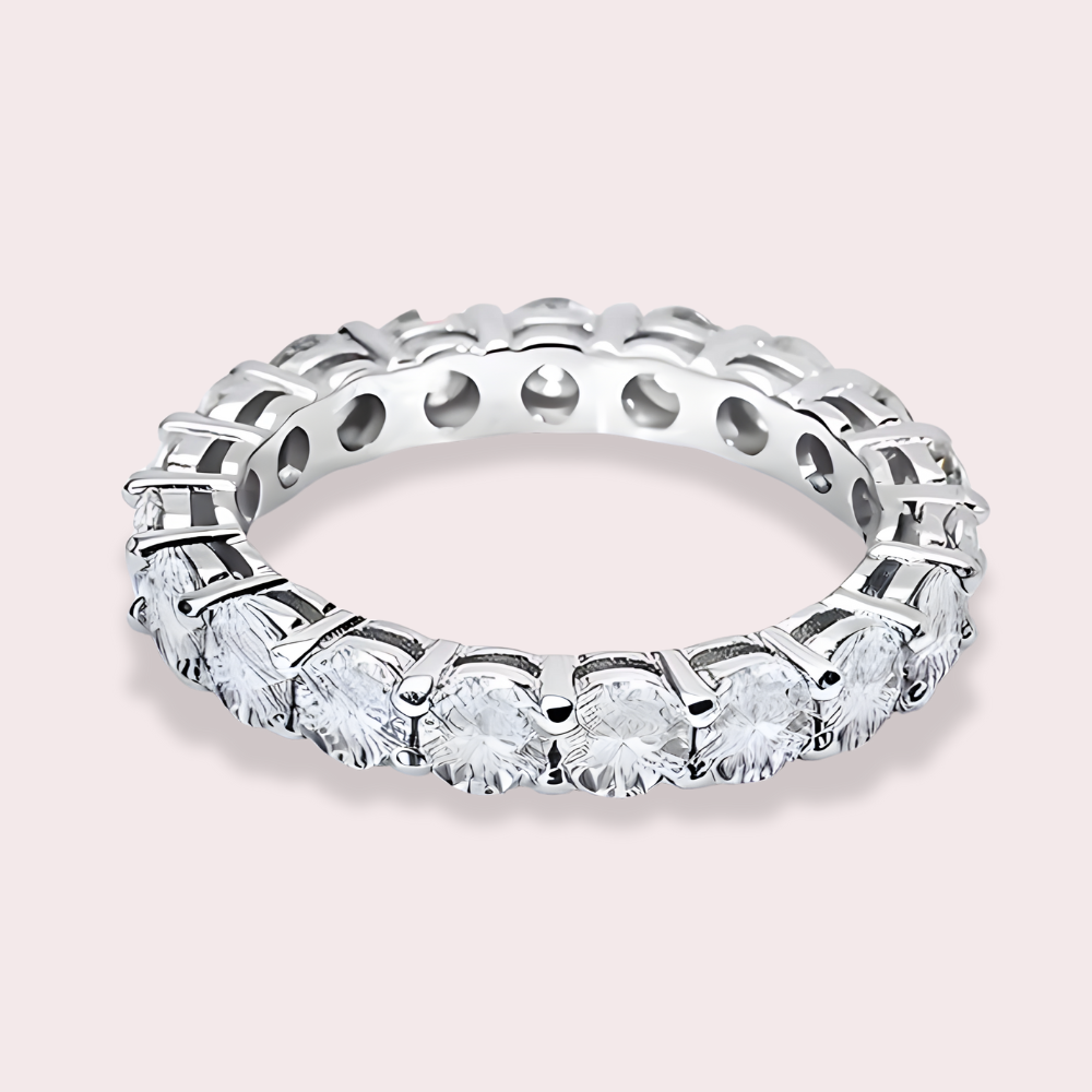 BrillianceBound Moissanite Eternity Ring