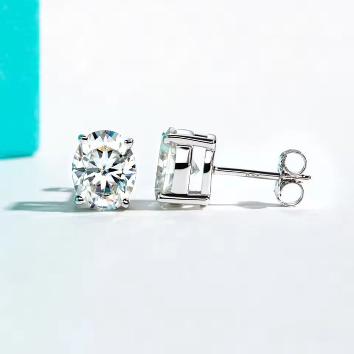Oval Stud Earrings