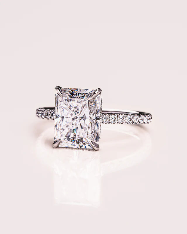 Lustrous Lumen Moissanite Ring