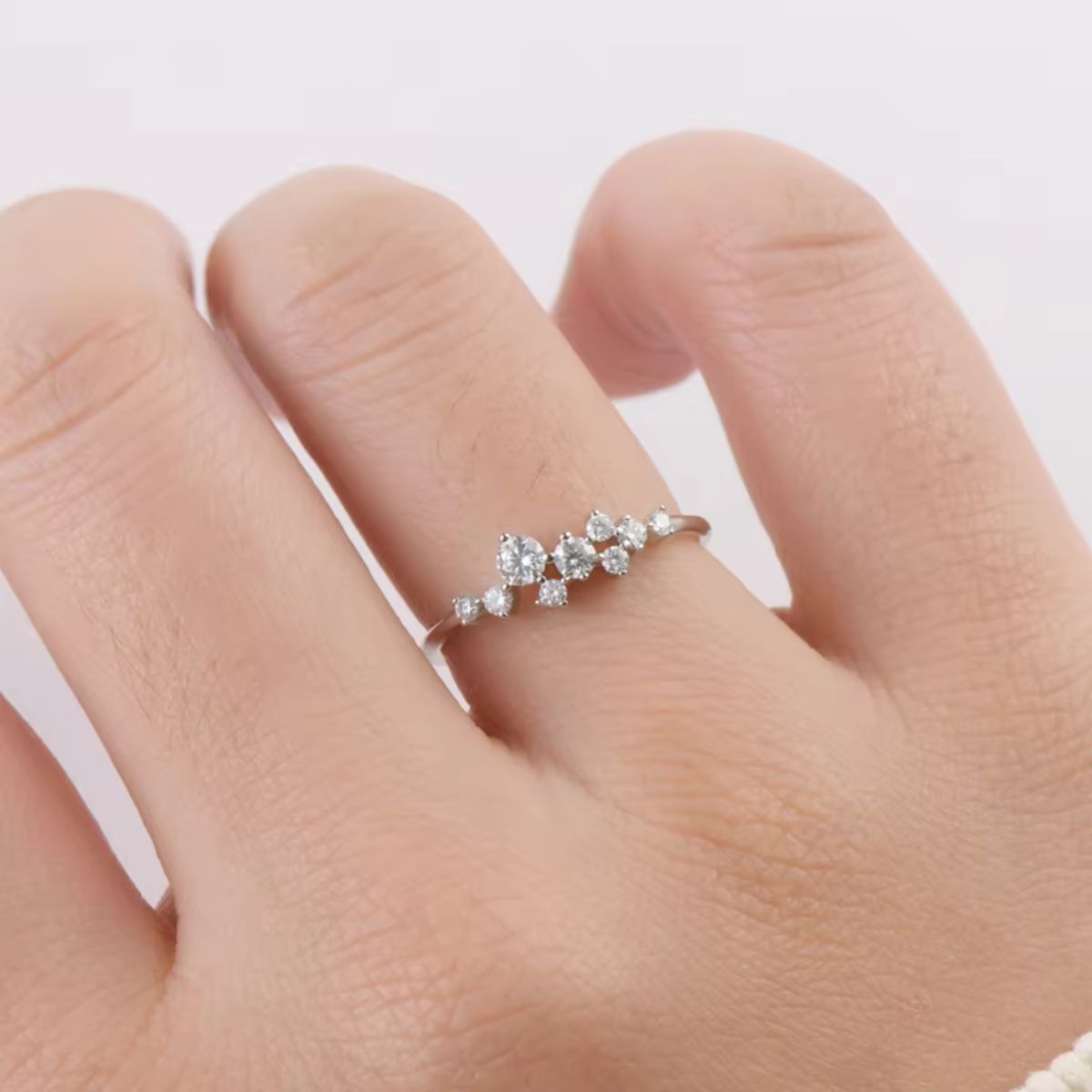 Celestial Crown Moissanite Ring