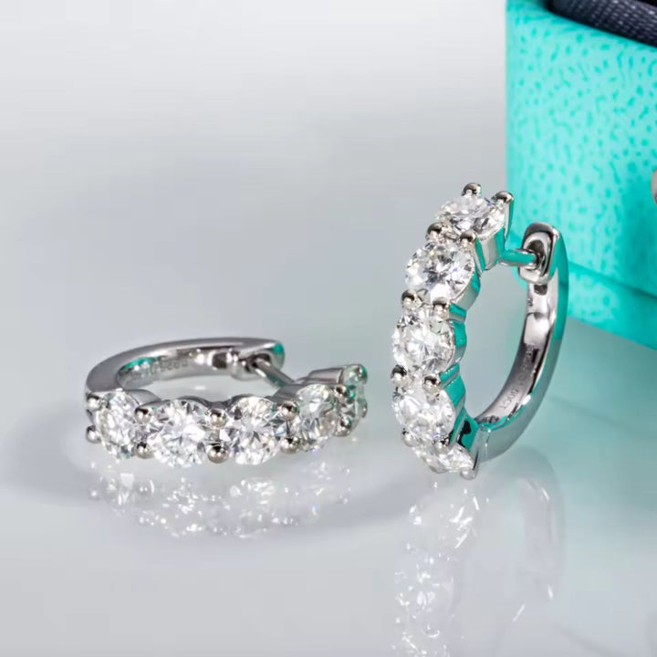 Round Half-Hoop Earrings
