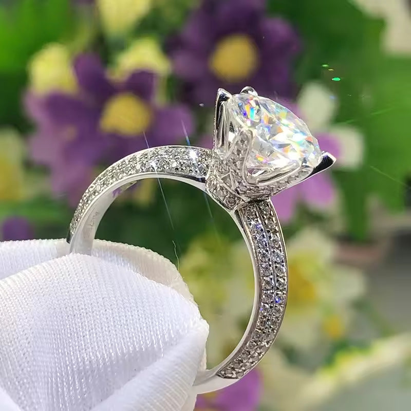 EverLustre Round Moissanite Ring