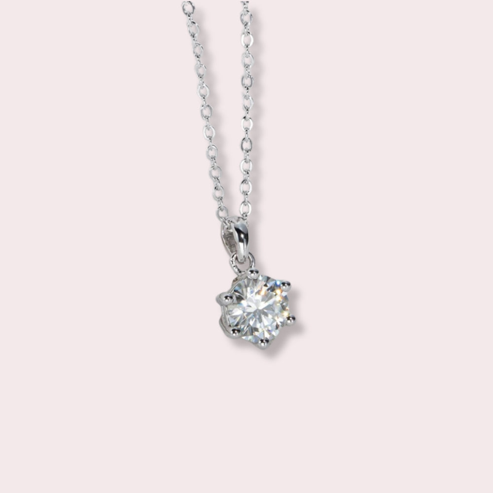 Moissanite Pendant Necklace