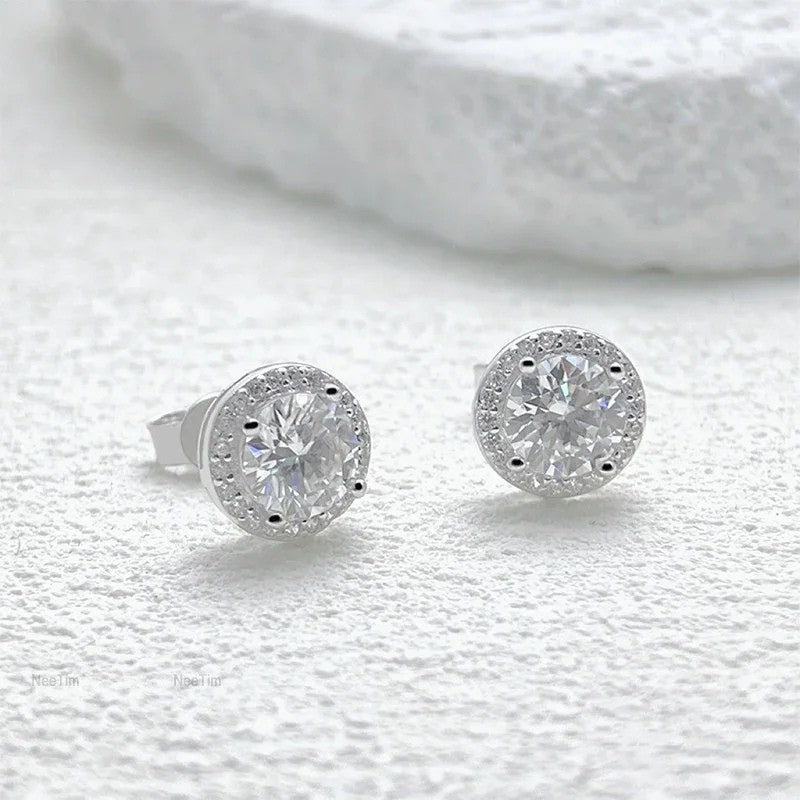 Moissanite Stud Earrings