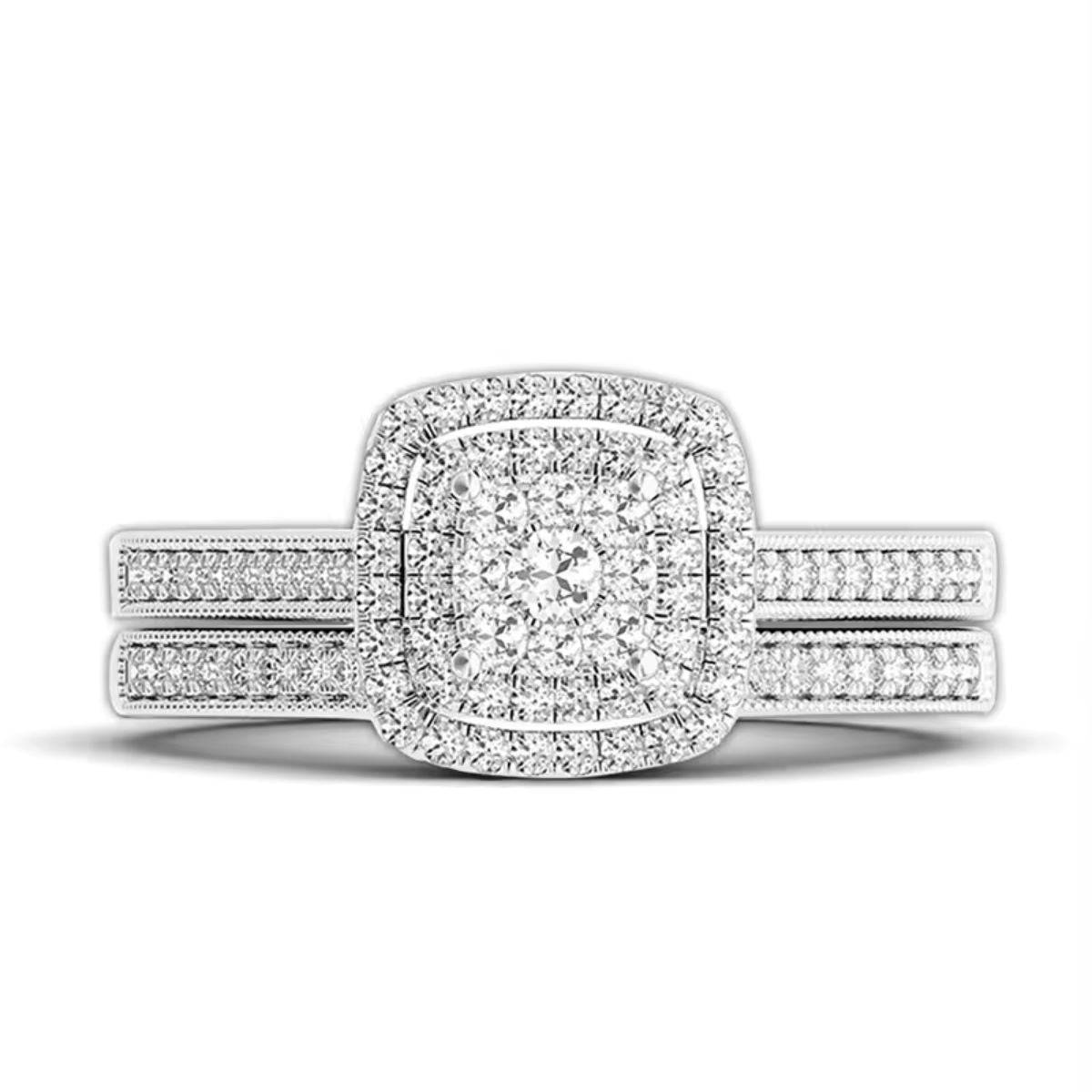 Alira Moissanite Ring & Band Set