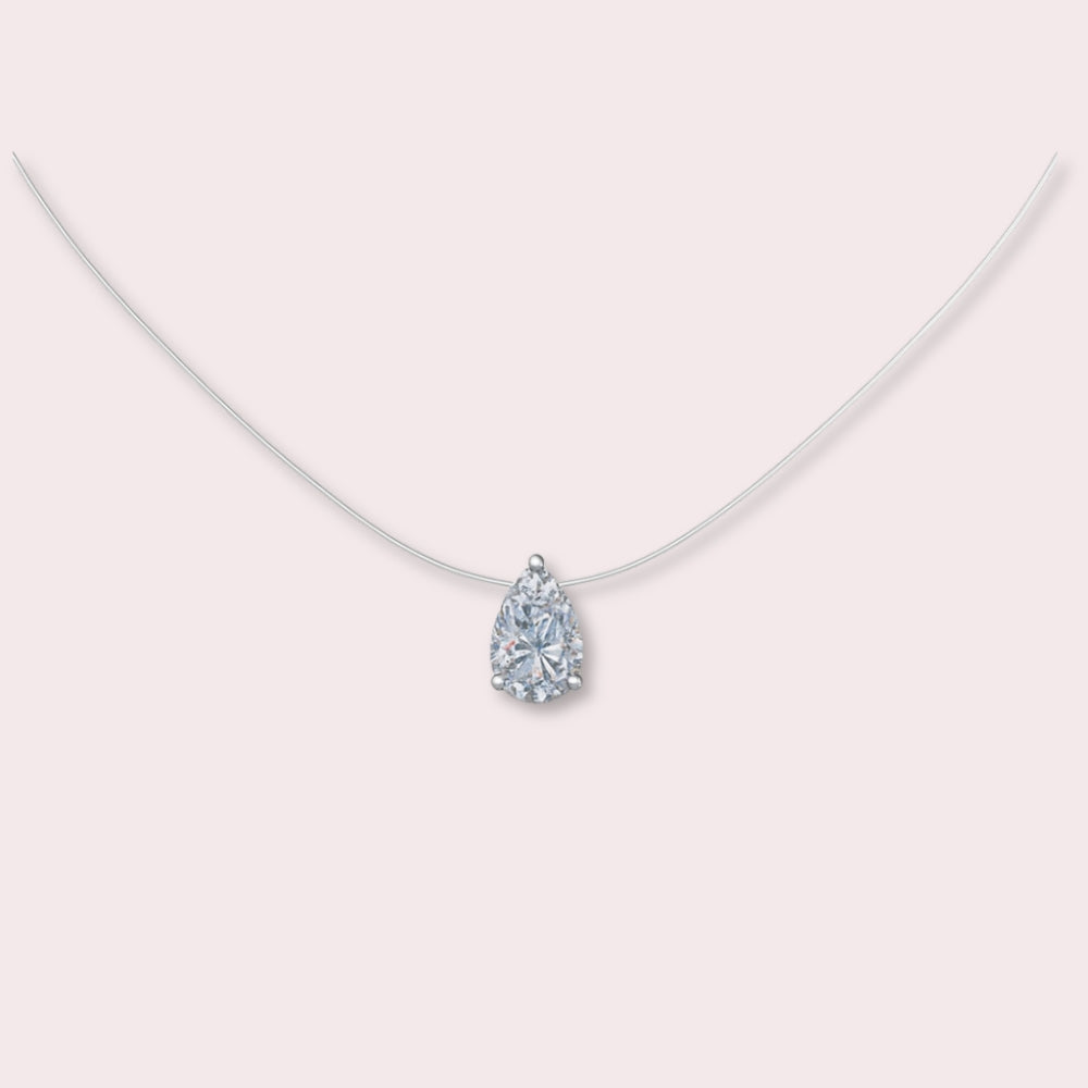 Marquise Illusion Floating Necklace