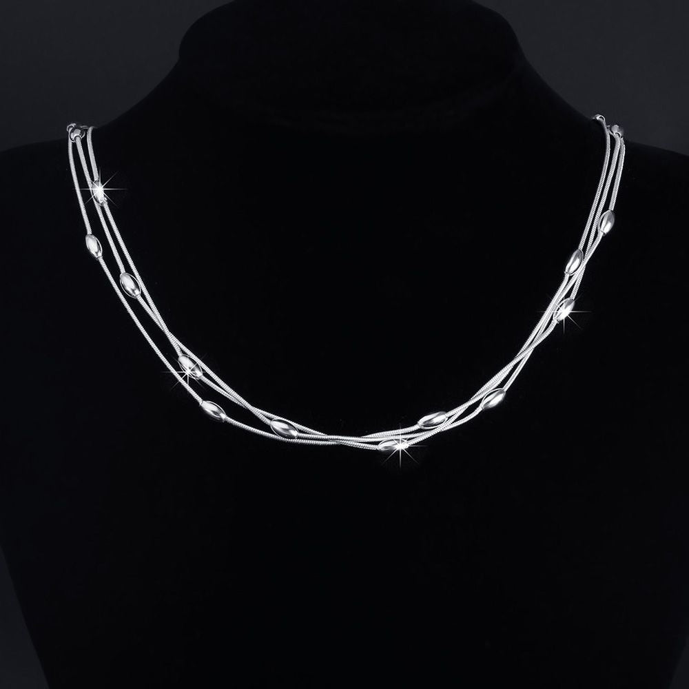 Ethereal Cascade Multi-Strand Necklace