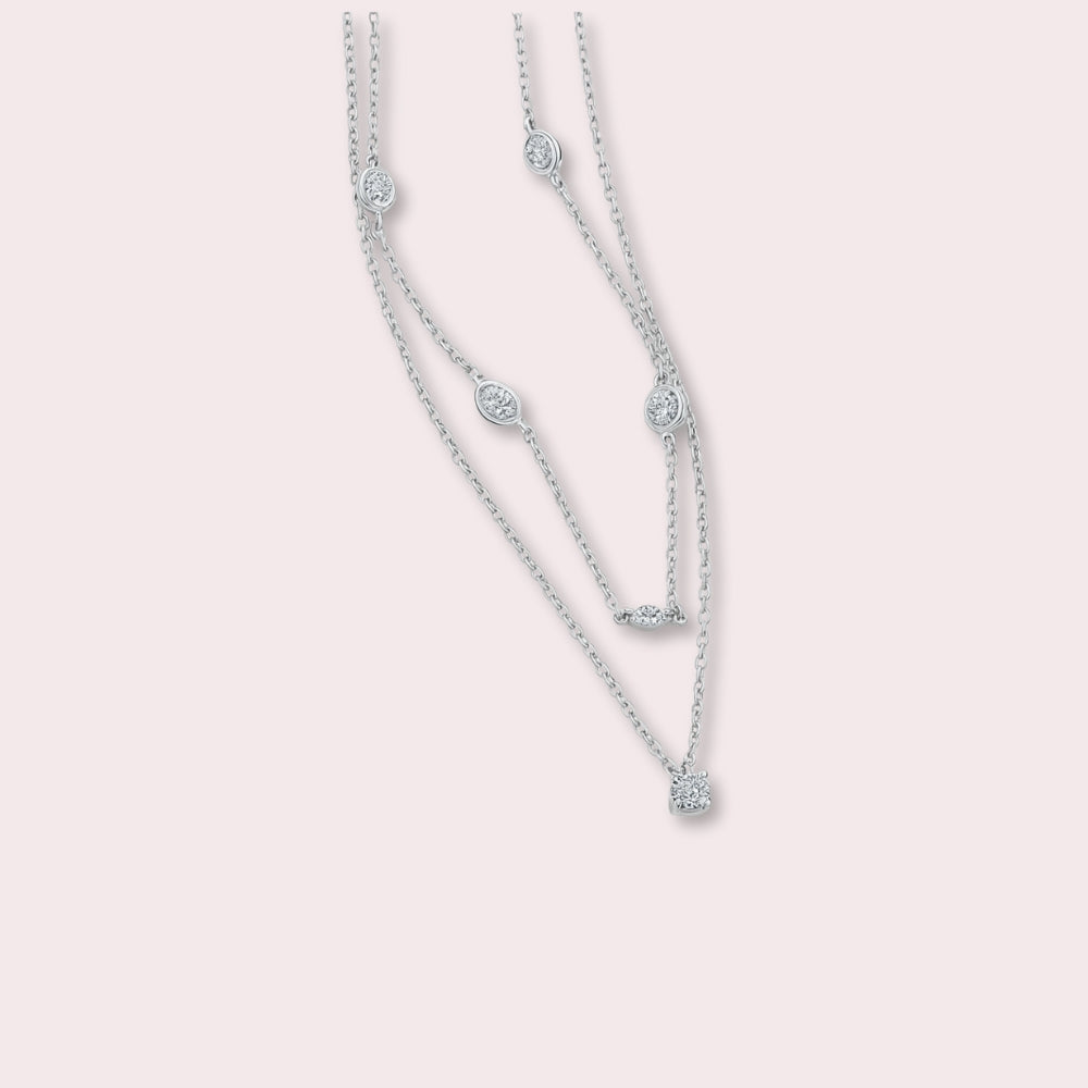 Delicate Dual-Layer Pendant Necklace