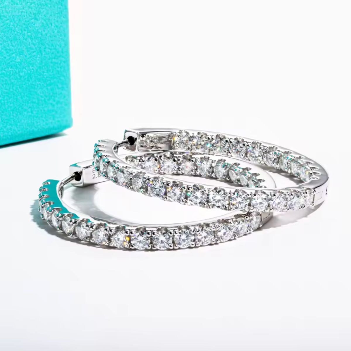 Sparkling Round Hoop Earrings