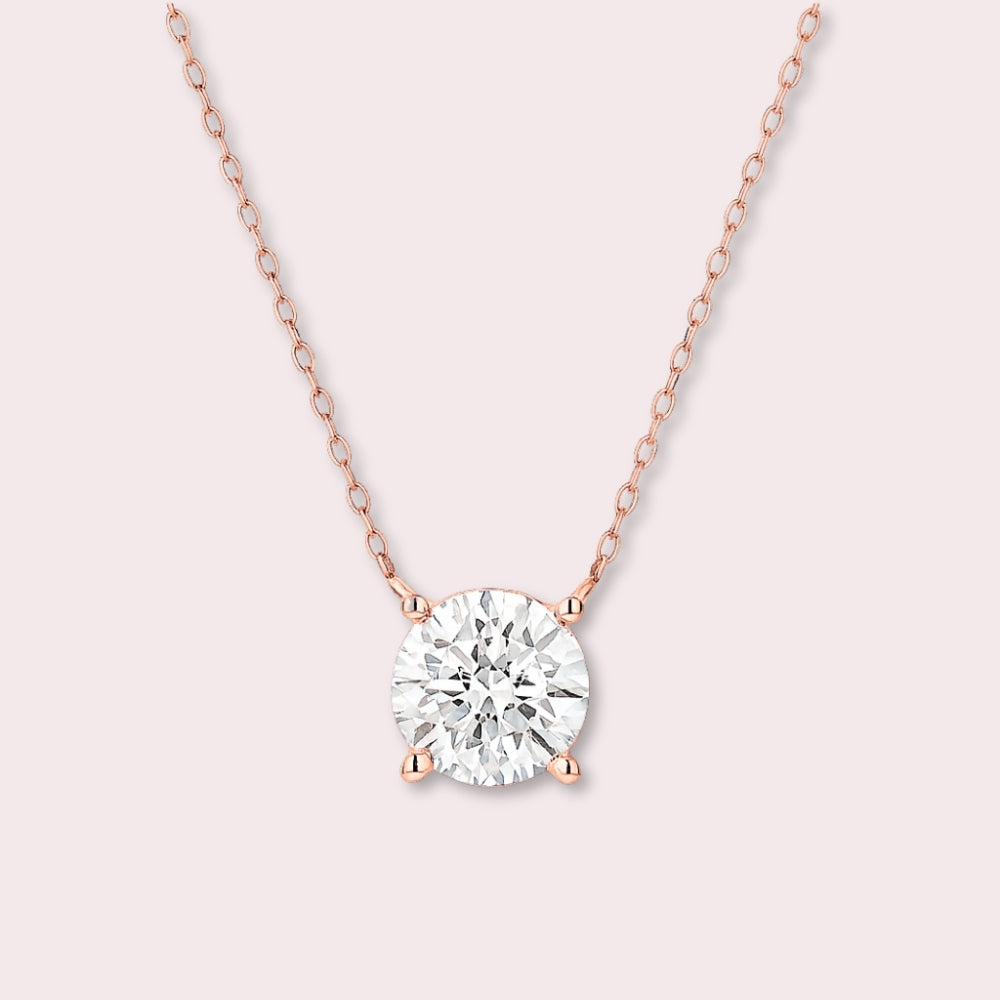 Timeless Solitaire Pendant Necklace