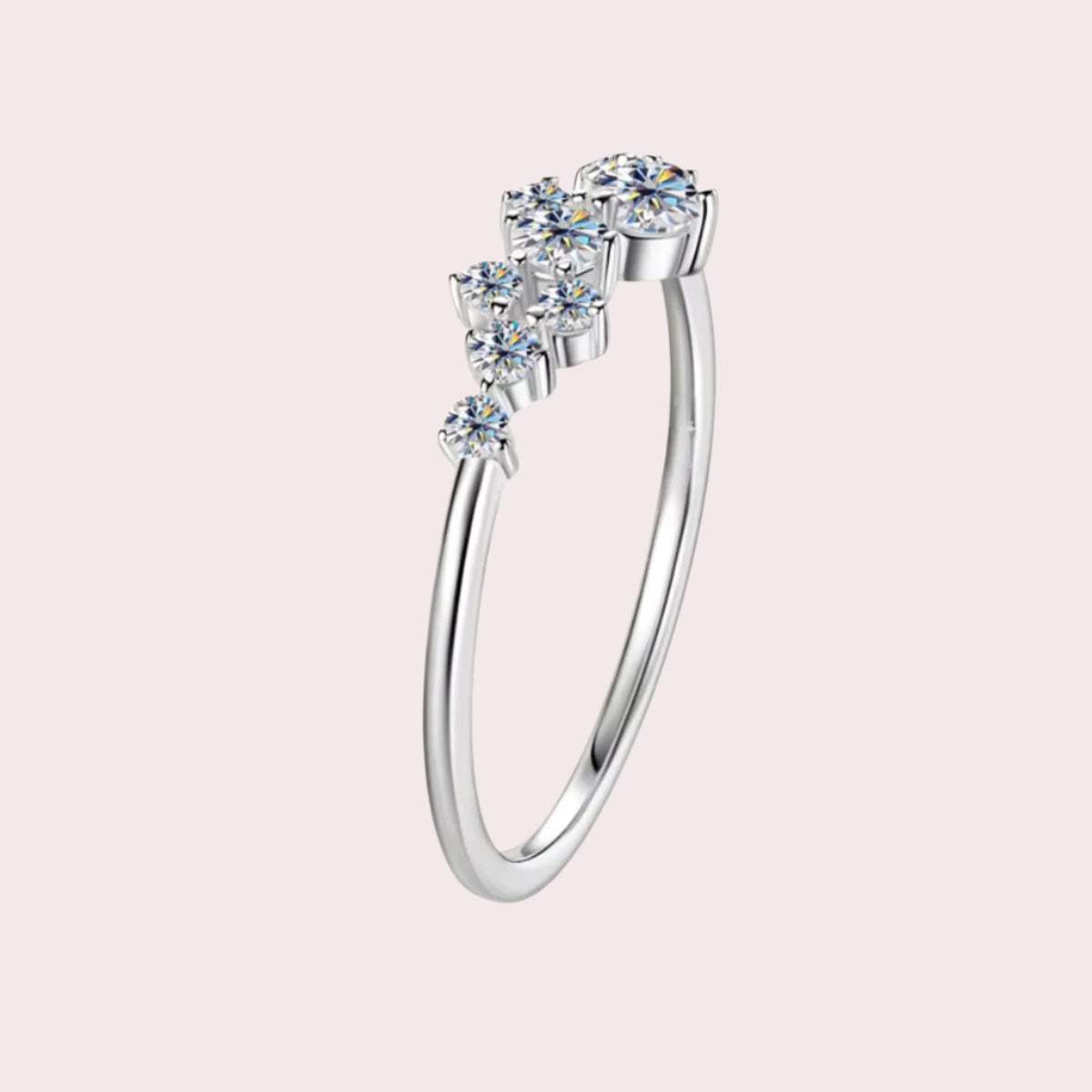 Celestial Crown Moissanite Ring
