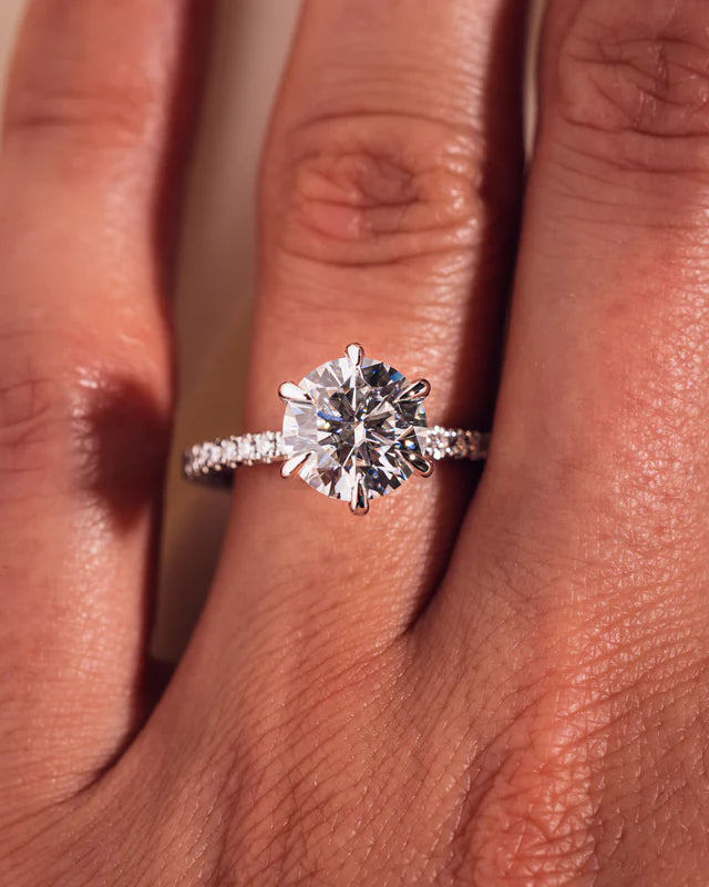 Round Celestia Moissanite Ring