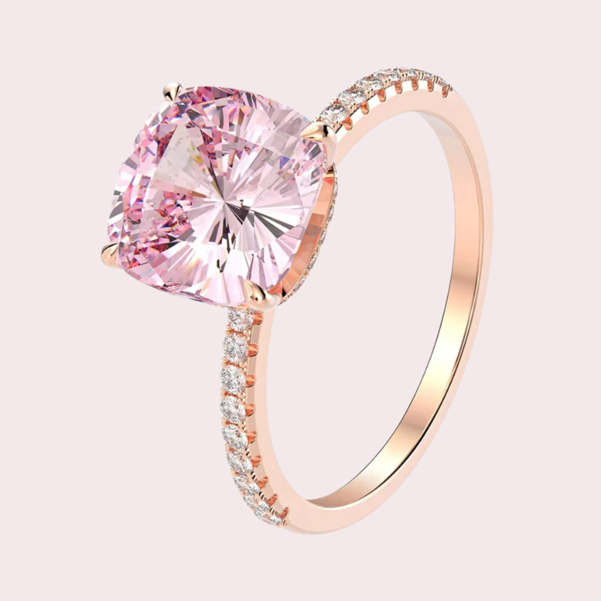 Aurora Blush Sapphire Glow Ring