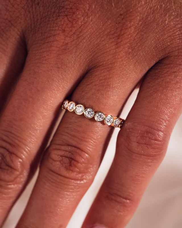 Celeste Moissanite Band