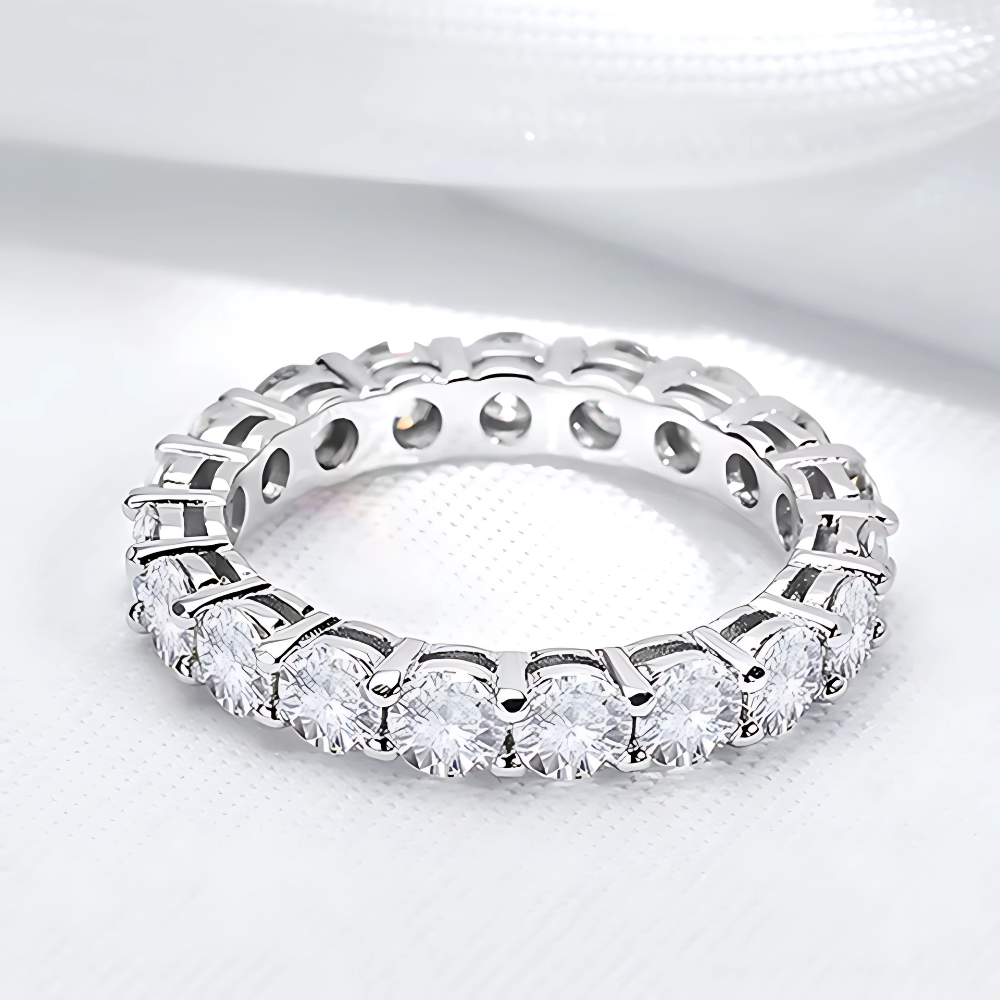BrillianceBound Moissanite Eternity Ring