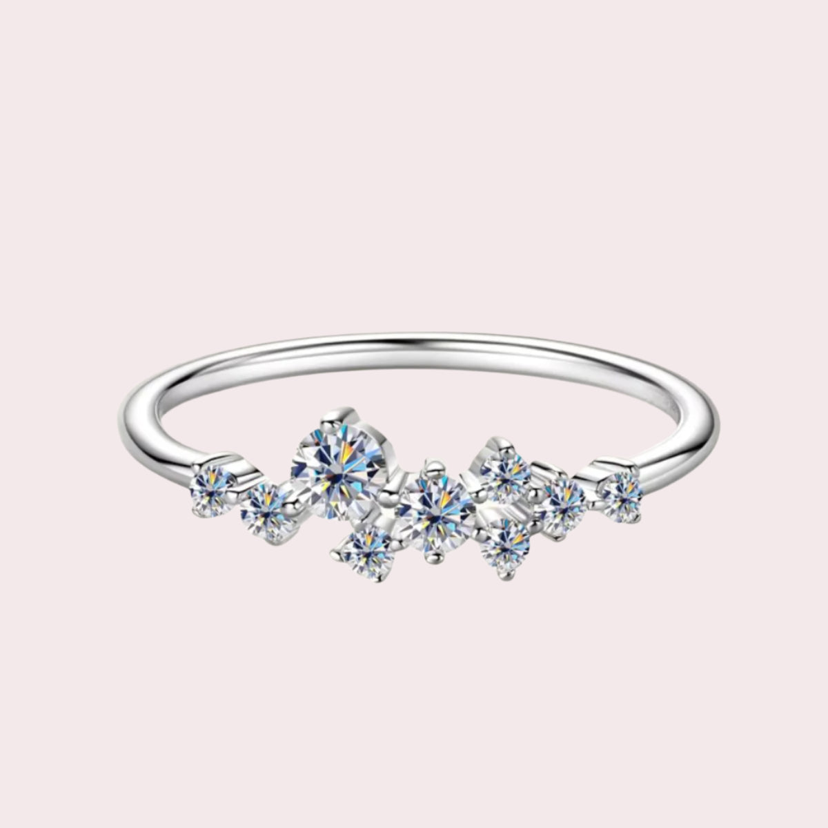 Celestial Crown Moissanite Ring