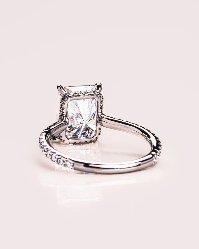 Lustrous Lumen Moissanite Ring