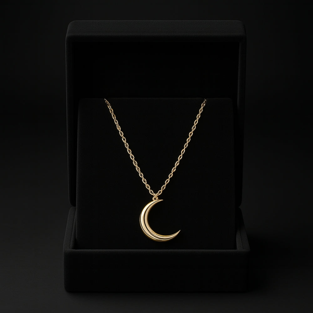 Crescent Moon Pendant Necklace