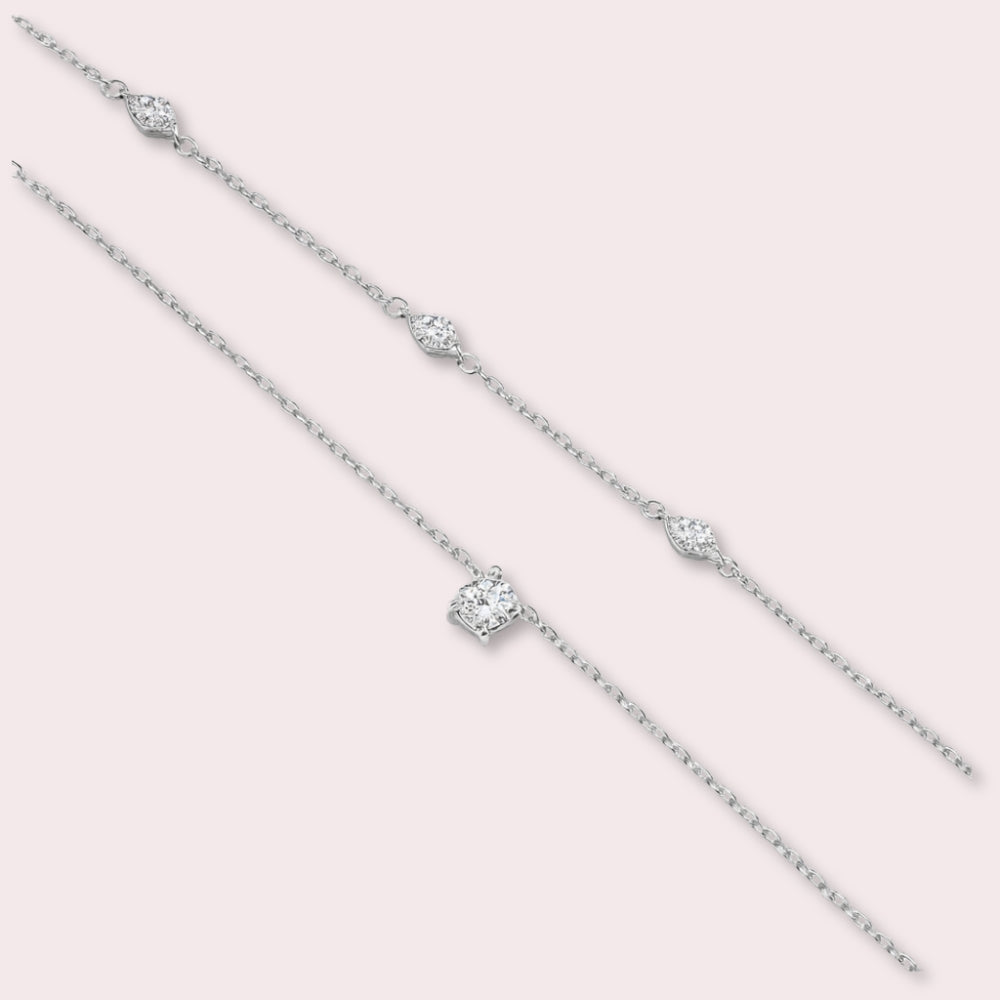 Delicate Dual-Layer Pendant Necklace