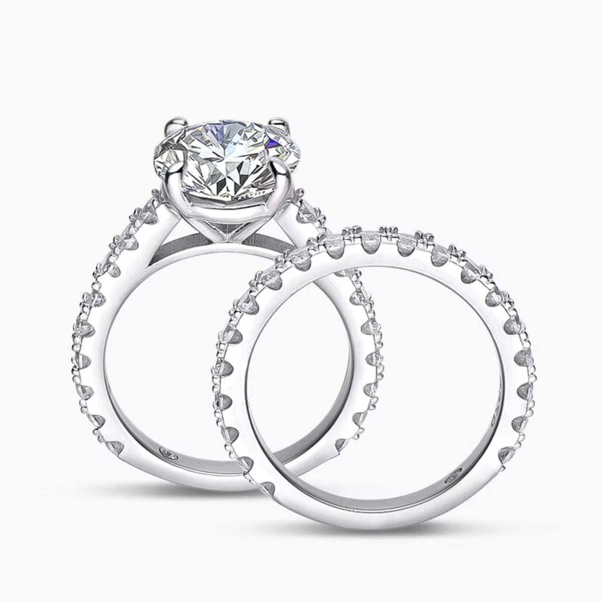 Seraphine Solitaire Duo™ with Moissanite Sparkle