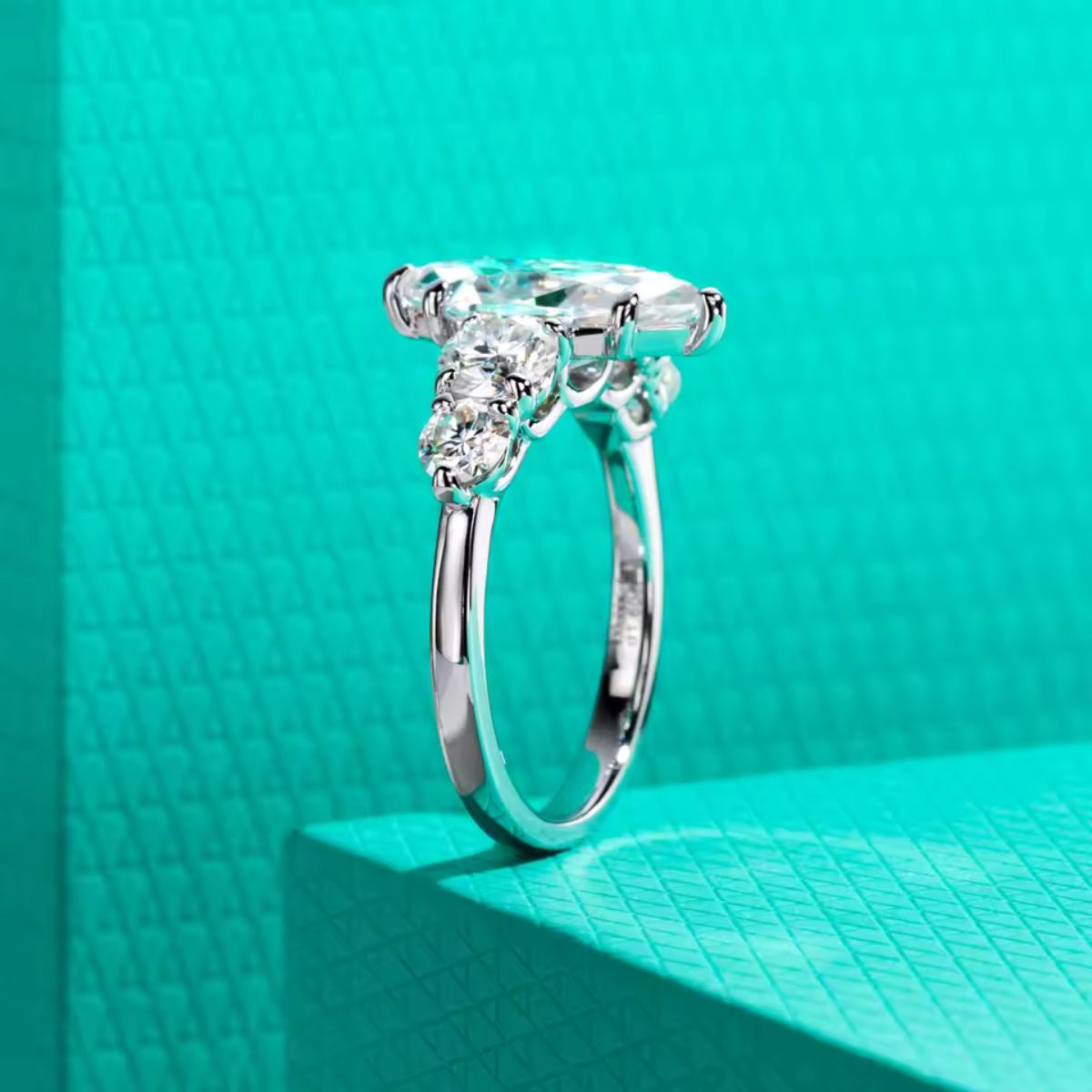 Marquisea Moissanite Ring