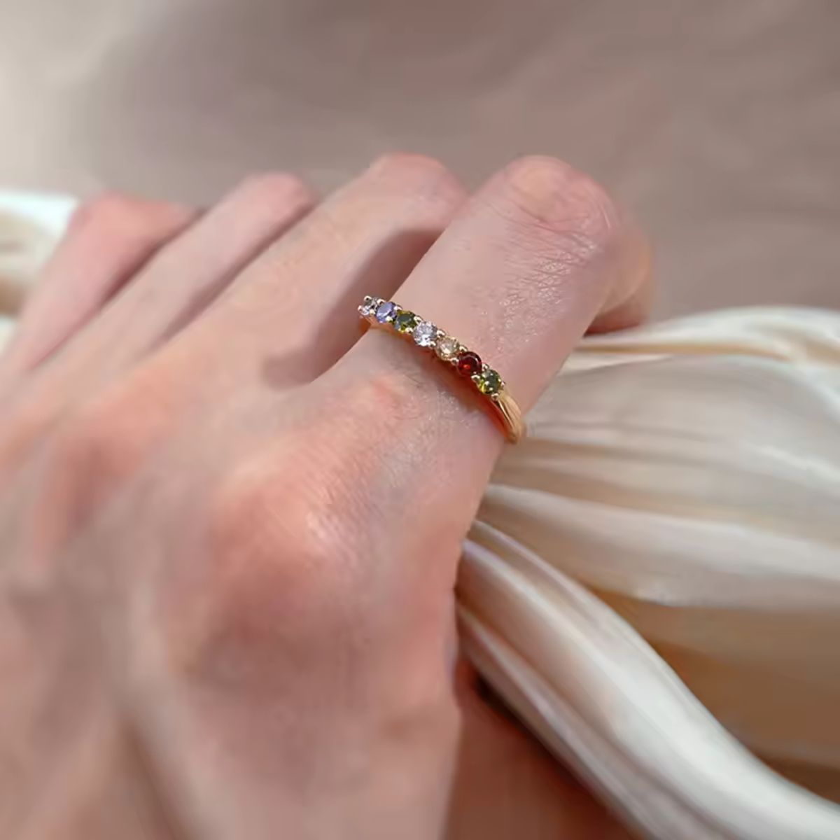 Aurora Gemstone Band