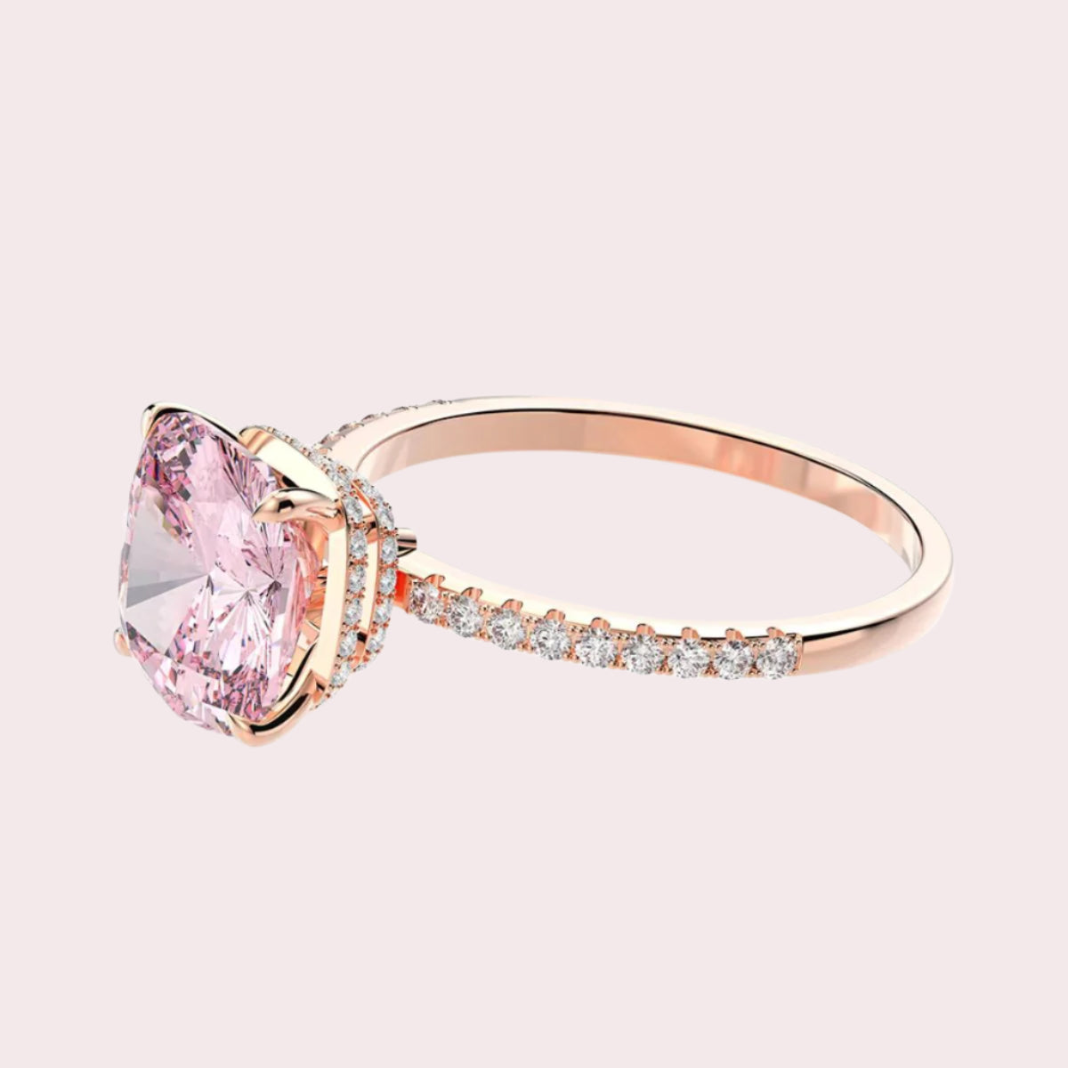 Aurora Blush Sapphire Glow Ring