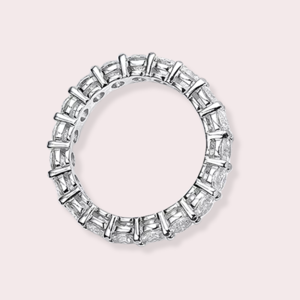 BrillianceBound Moissanite Eternity Ring