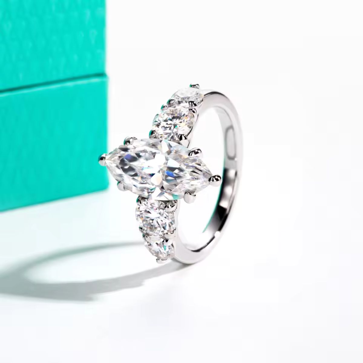 Marquisea Moissanite Ring