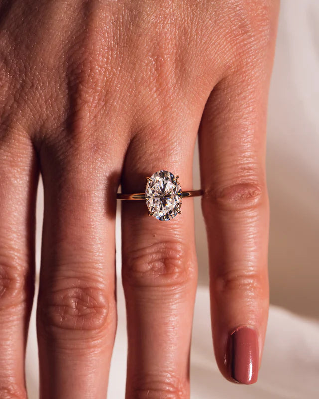 Aurelia Oval Moissanite Ring