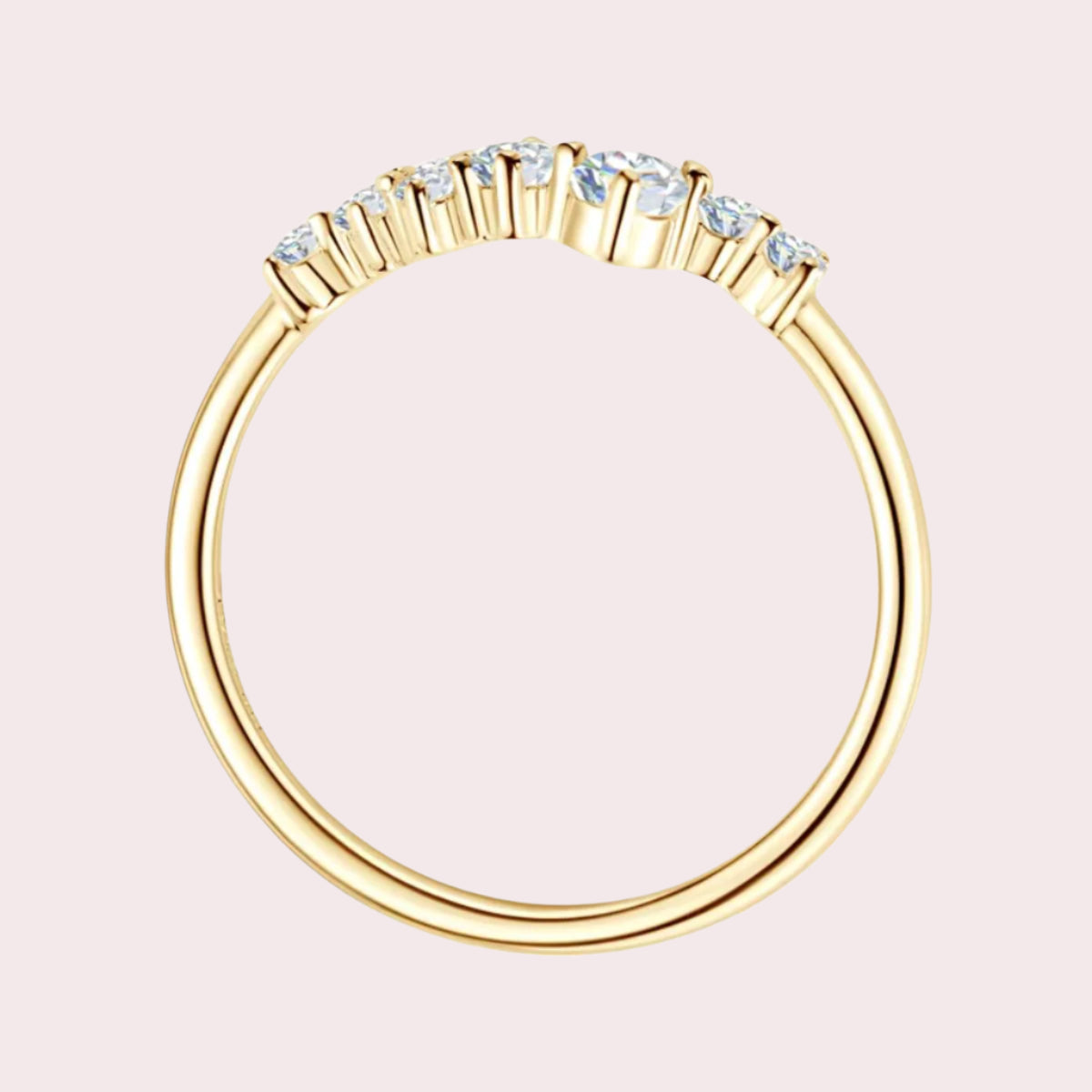 Celestial Crown Moissanite Ring