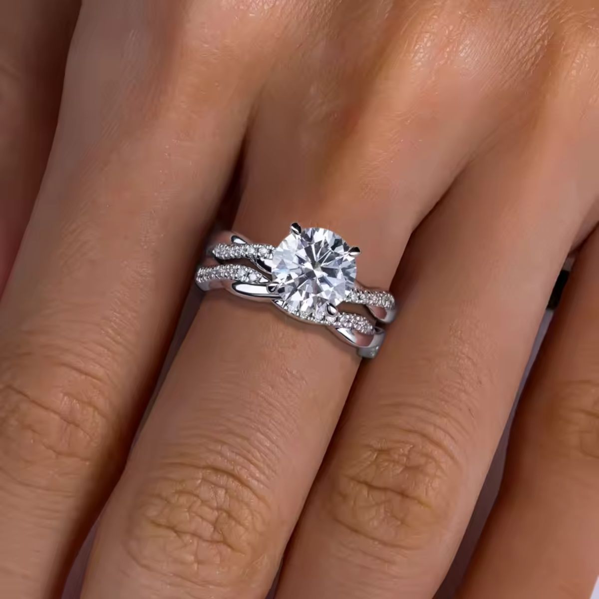 Round Twist Ring Set